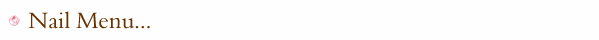 ネイルメニュー